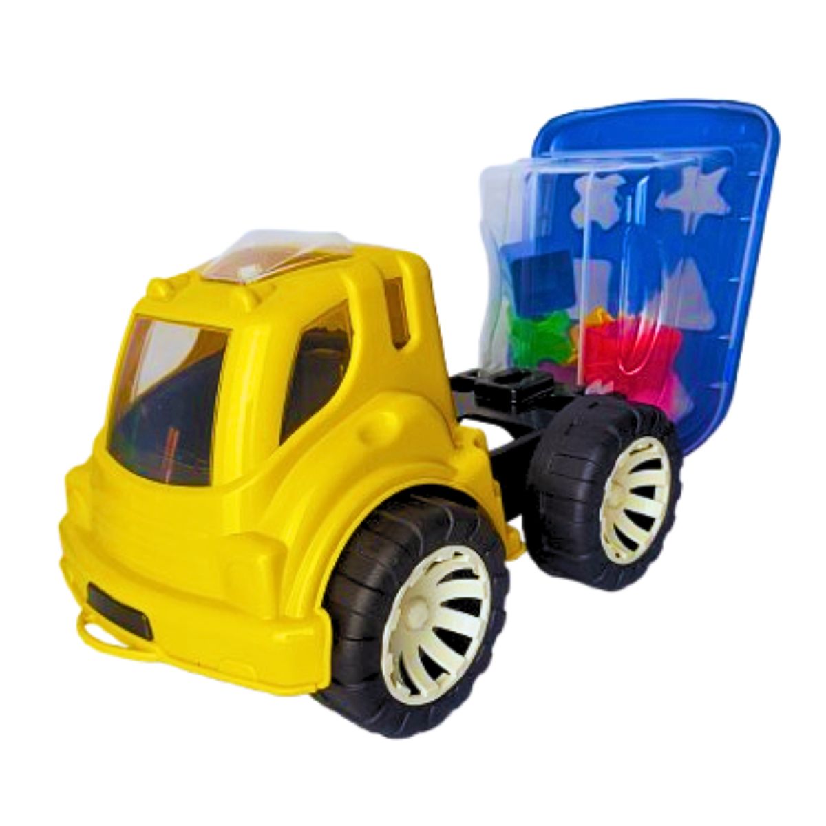 Brinquedo Caminhão Didático Amarelo - Smiling Kids Brinquedo Caminhão Didático Amarelo - Smiling Kids
